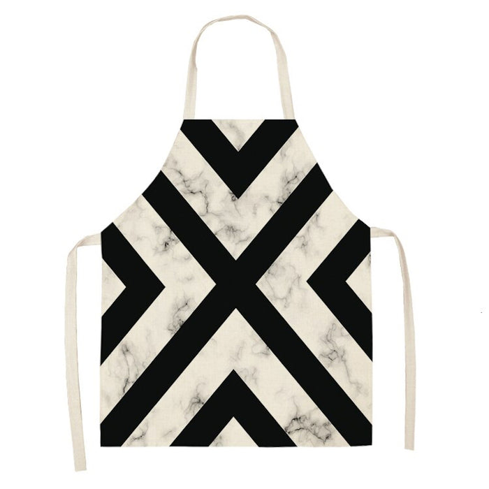 Geometric Print Kitchen Apron