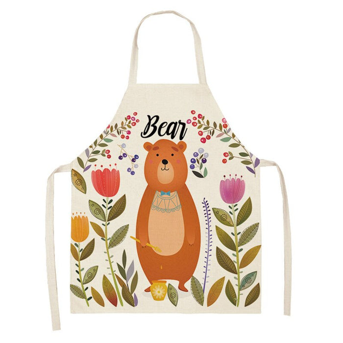 Cartoon Animal Pattern Customizable Apron