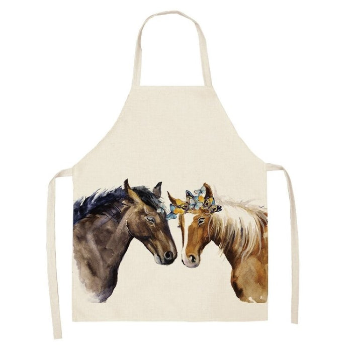 Horses Printed Apron