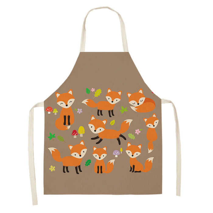 Household Cleaning Sleeveless Print Apron