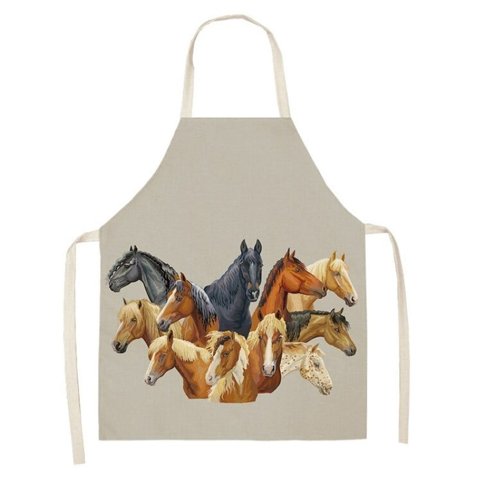 Horses Printed Apron