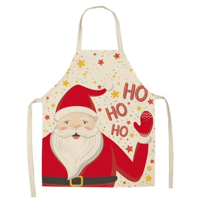 Christmas Printed Women Kitchen Aprons