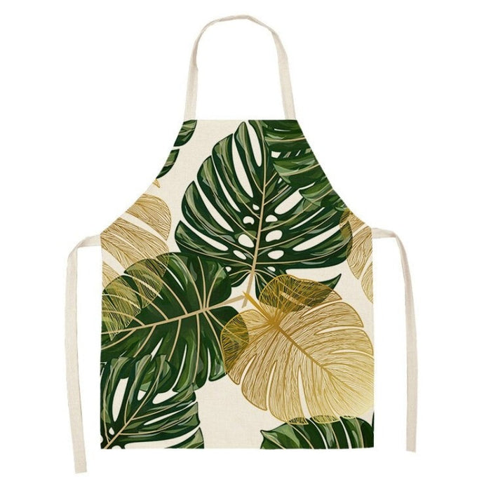 Printed Tropical Palm Leaves Aprons