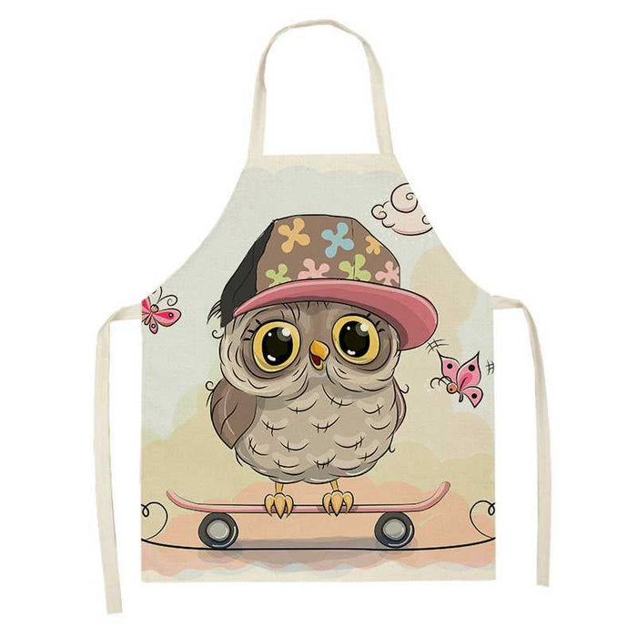 Printed Little Owls Apron