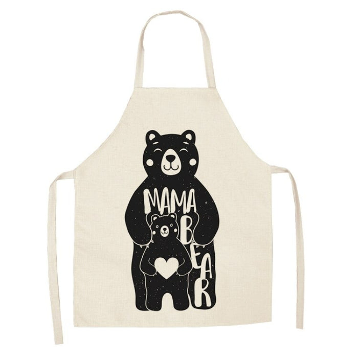 Printed Cartoon Teddy Bears Apron