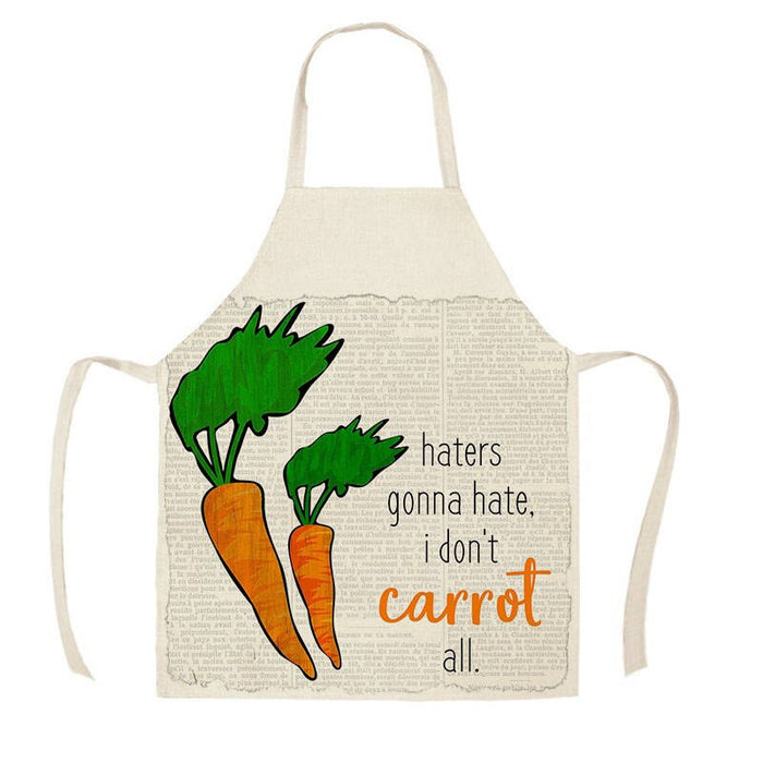 Fruits And Veggies Print Apron