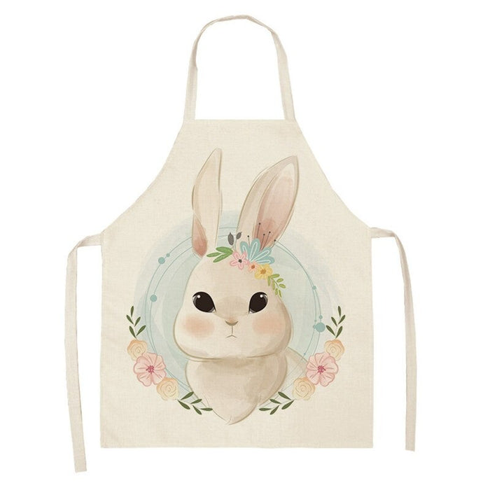 Home Cartoon Rabbit Print Apron