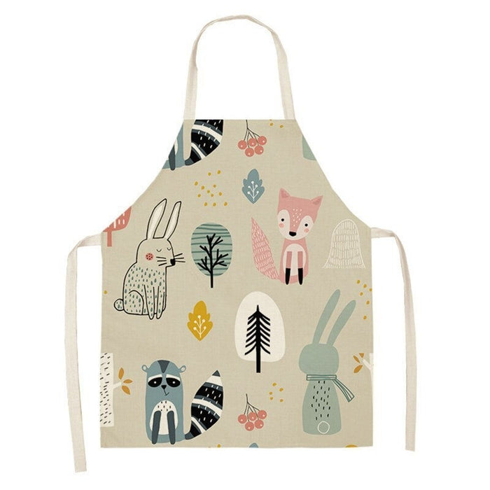 Bakery Cartoon Animal Print Apron