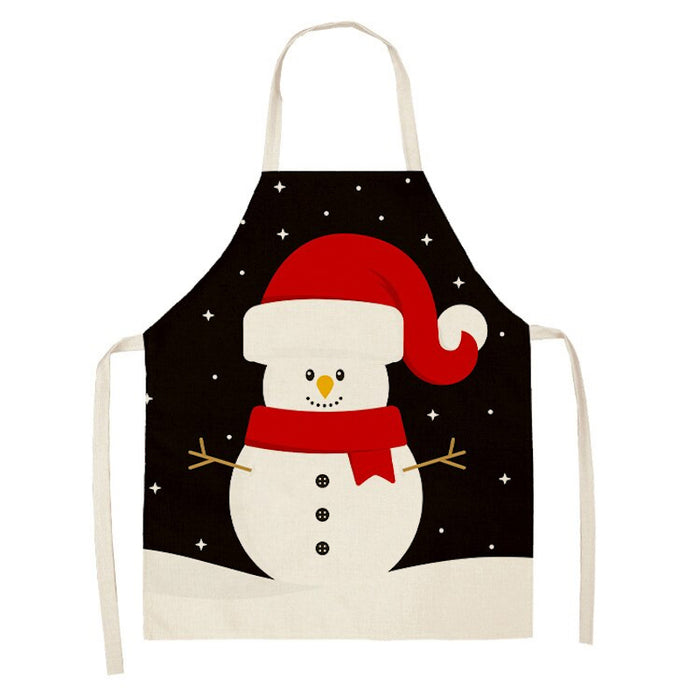 Santa Patterned Kitchen Apron