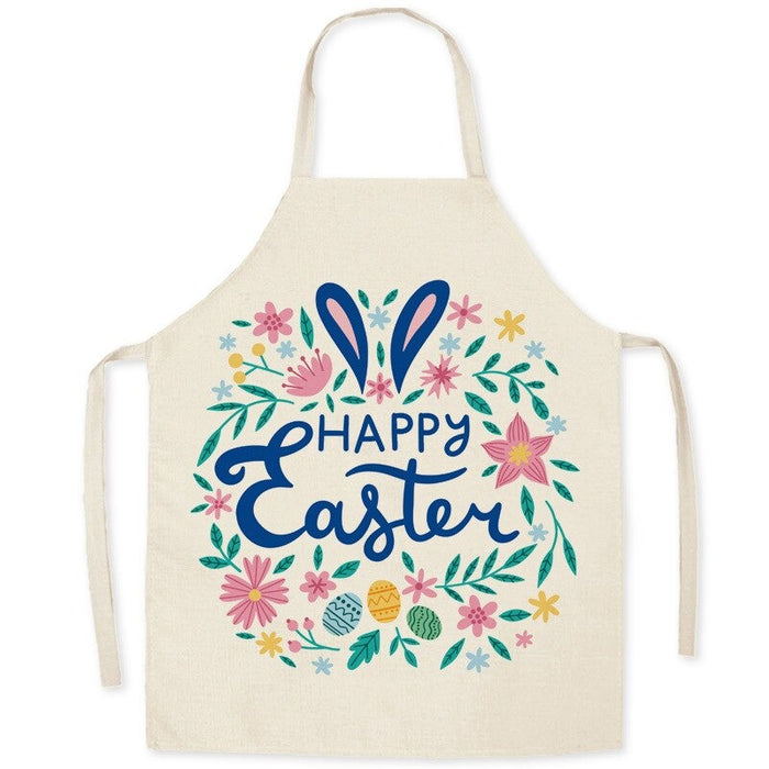 Easter Egg Bunny Print Aprons