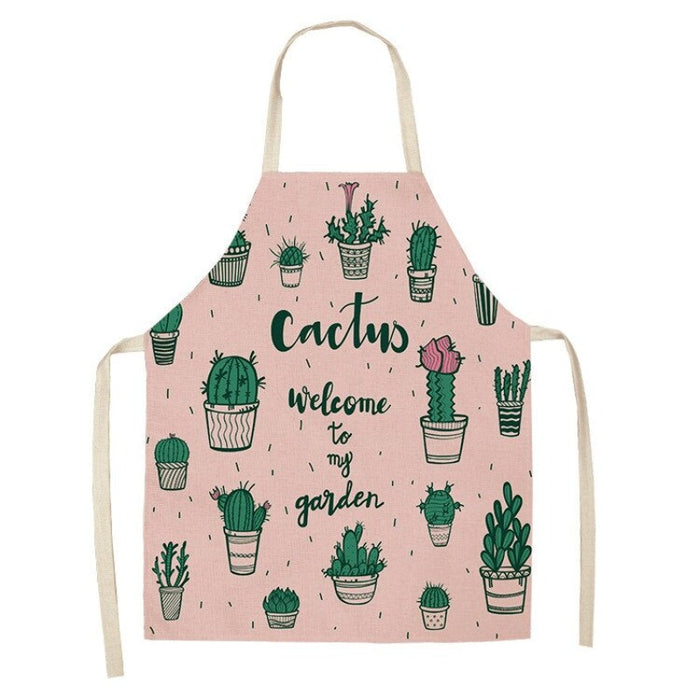 Cactus & Plants Print Kitchen Apron