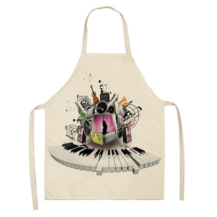 Instruments Print Aprons