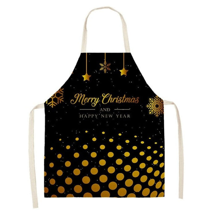 Black Patterned Apron