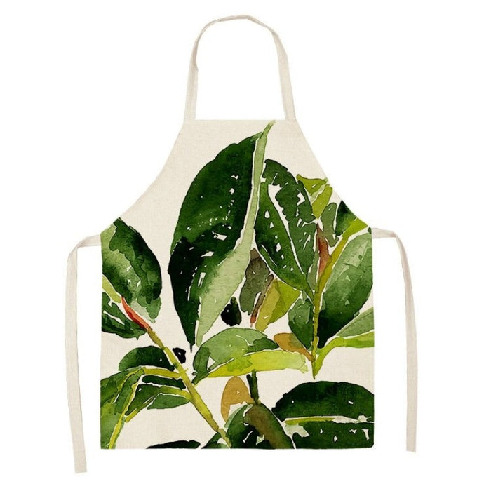 Printed Tropical Palm Leaves Aprons