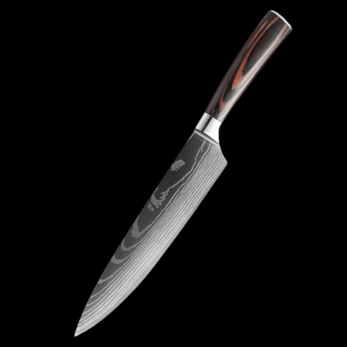 High Quality Stainless Steel Sharp Chef Knife And Sharpener