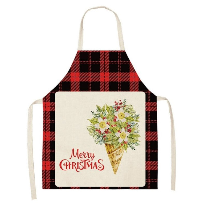 Merry Christmas Print Cooking Apron