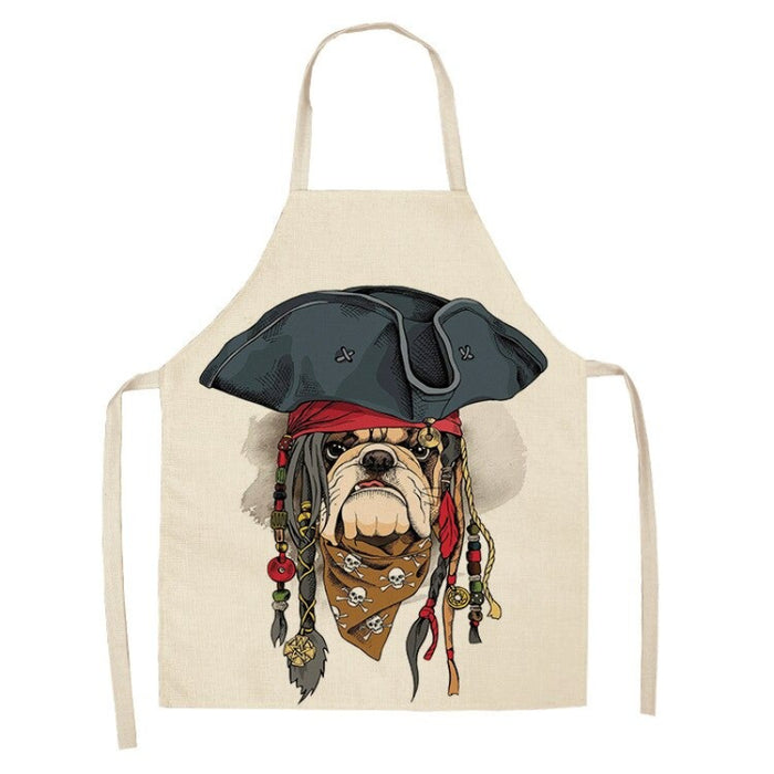 Dogs Print Kitchen Apron