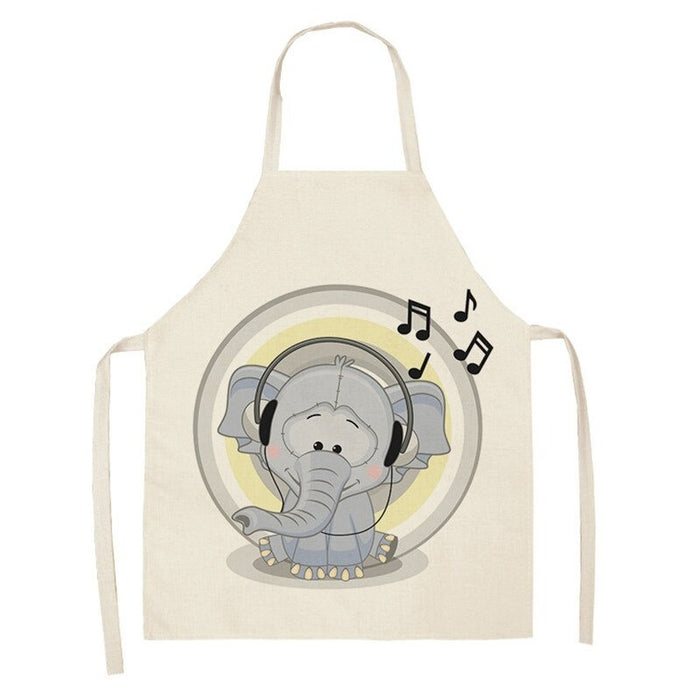 Baby Elephant Pattern Sleeveless Apron