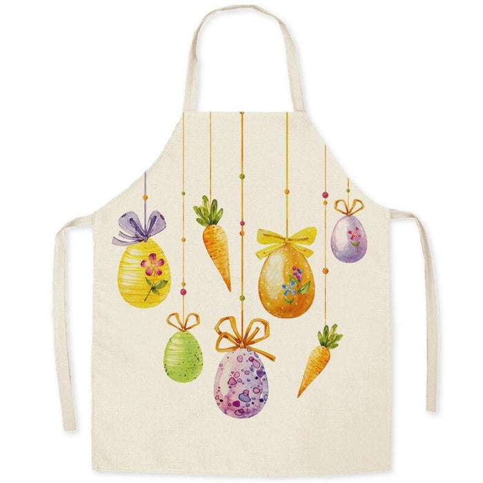 Easter Egg Bunny Print Aprons