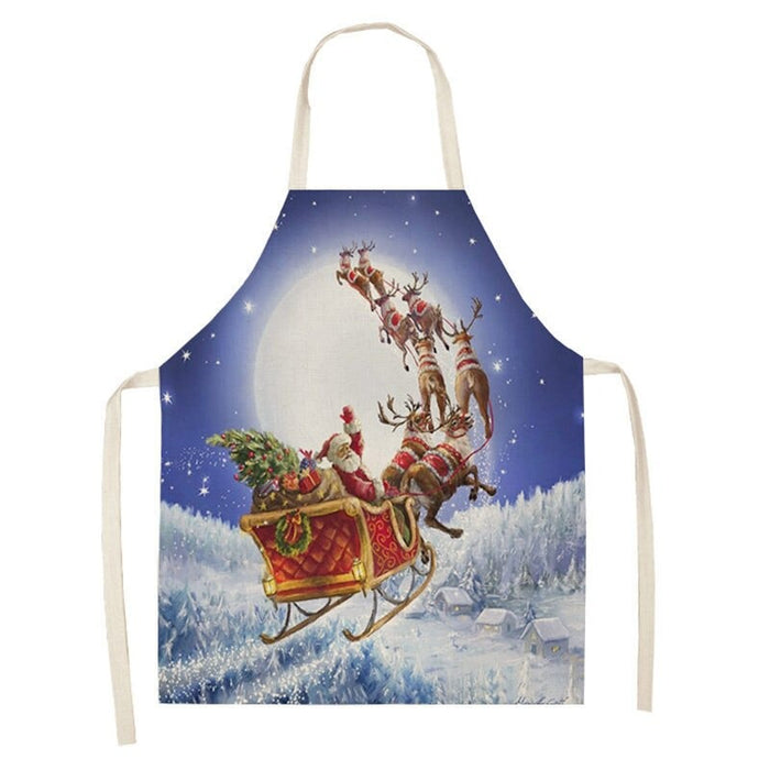 Printed Merry Christmas Themed Aprons