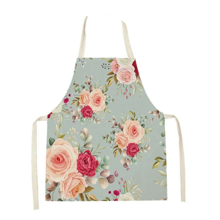 Cleaning Plant Flower Kitchen Cooking Apron