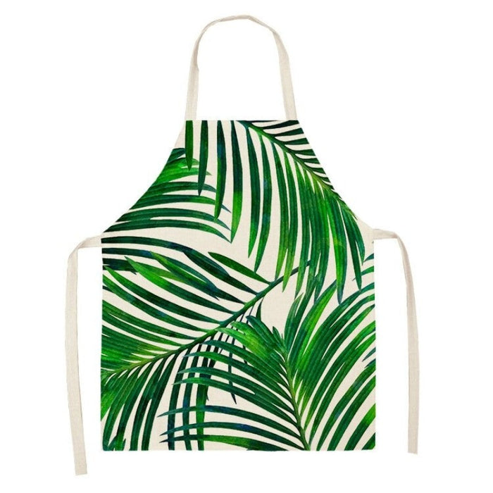 Printed Tropical Palm Leaves Aprons