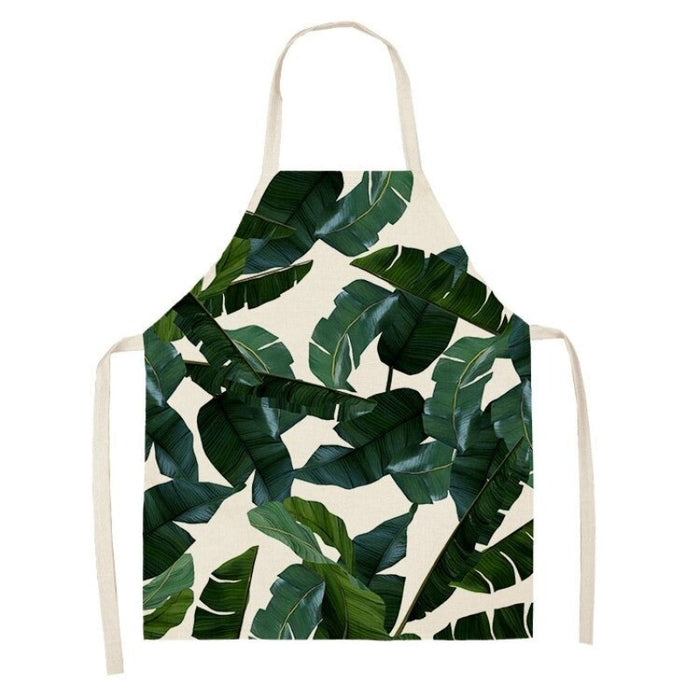 Printed Tropical Palm Leaves Aprons