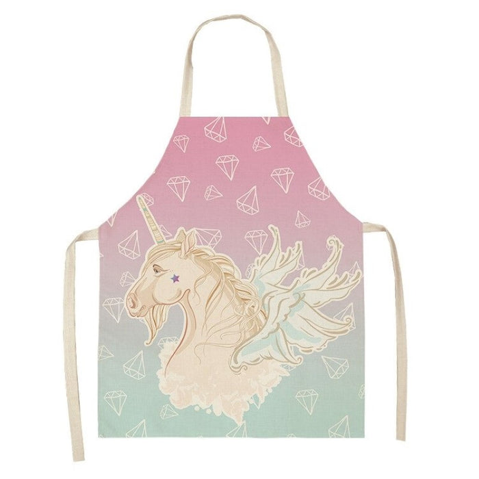 Rainbow Unicorn Pattern Apron