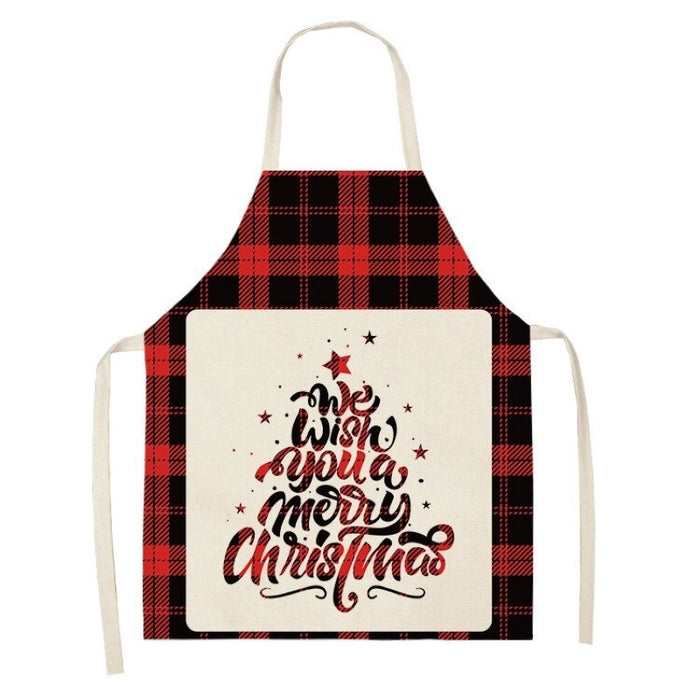 Merry Christmas Print Cooking Apron