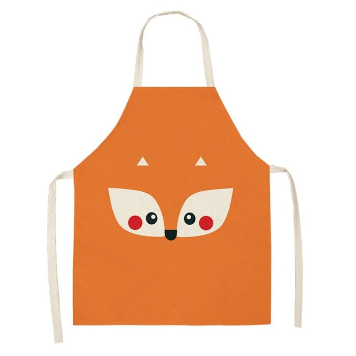 Printed Animals Faces Sleeves Aprons