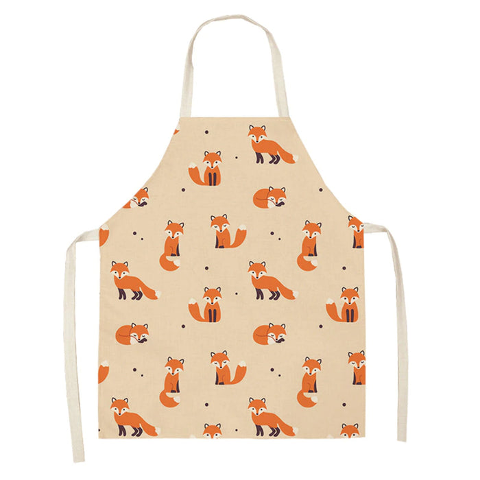 Household Cleaning Sleeveless Print Apron