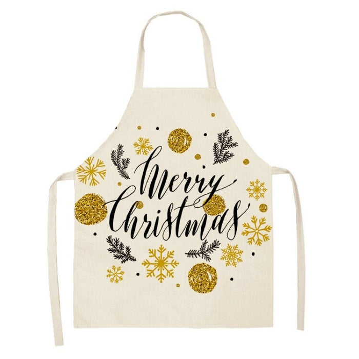 Printed Christmas Greeting Apron