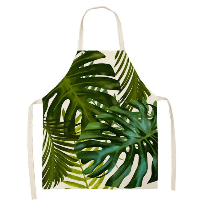 Printed Tropical Palm Leaves Aprons