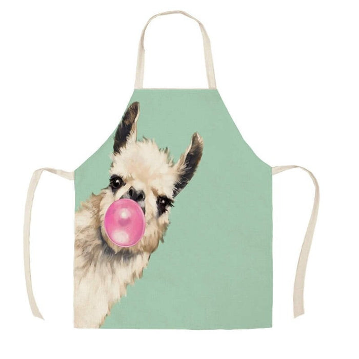 Printed Animal Sleeveless Aprons