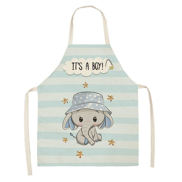 Baby Elephant Pattern Sleeveless Apron