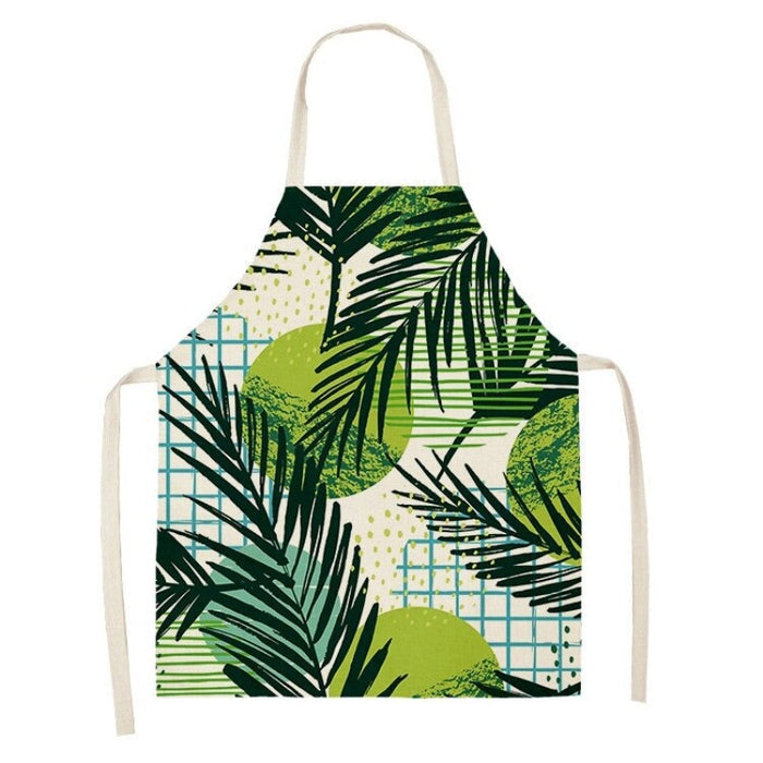 Printed Tropical Palm Leaves Aprons