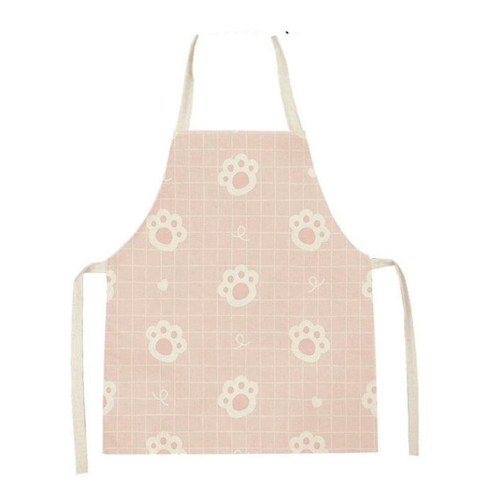 Cat Graphic Print Home Kitchen Apron