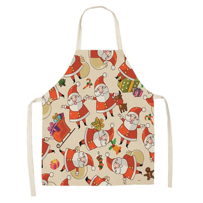 Printed Merry Christmas Themed Aprons