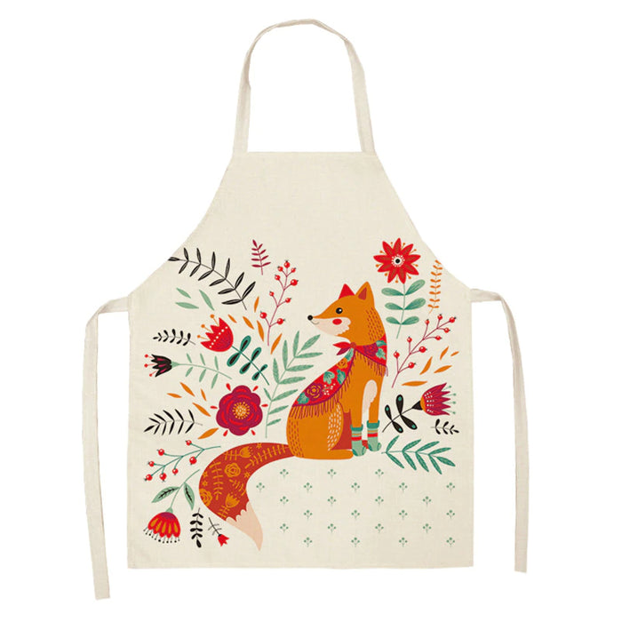 Household Cleaning Sleeveless Print Apron