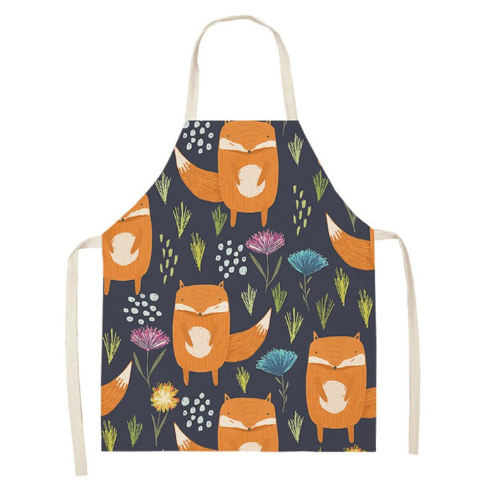 Cartoon Animal Pattern Apron