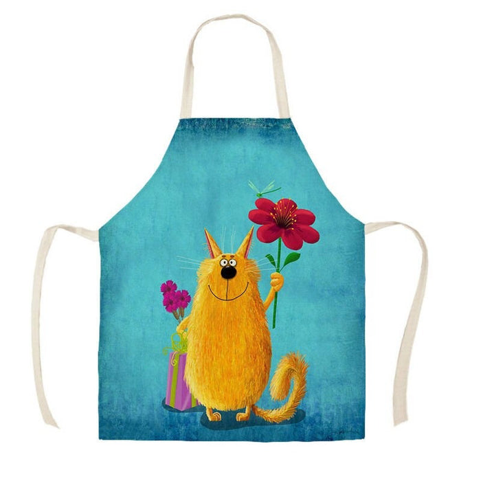 Printed Cartoon Cats Aprons