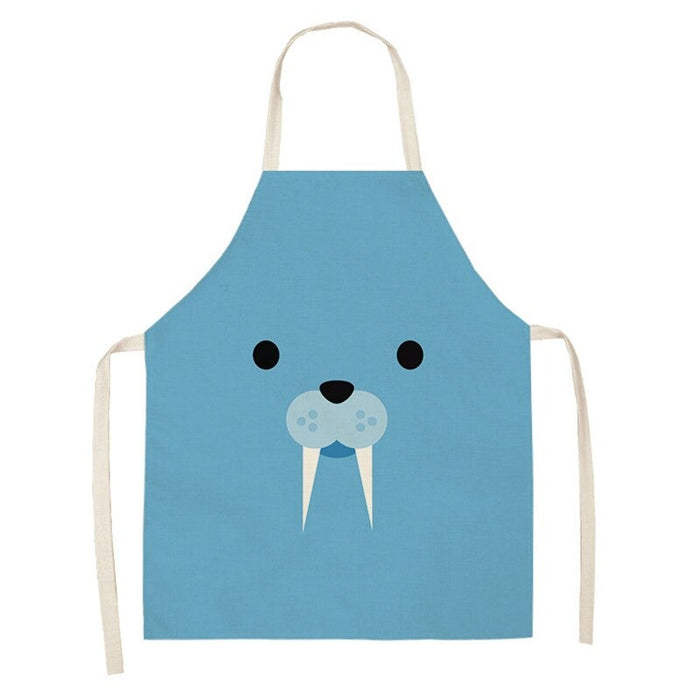 Printed Animals Faces Sleeves Aprons