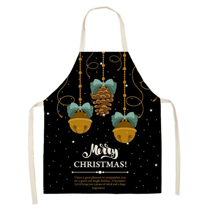 Santa Patterned Kitchen Apron