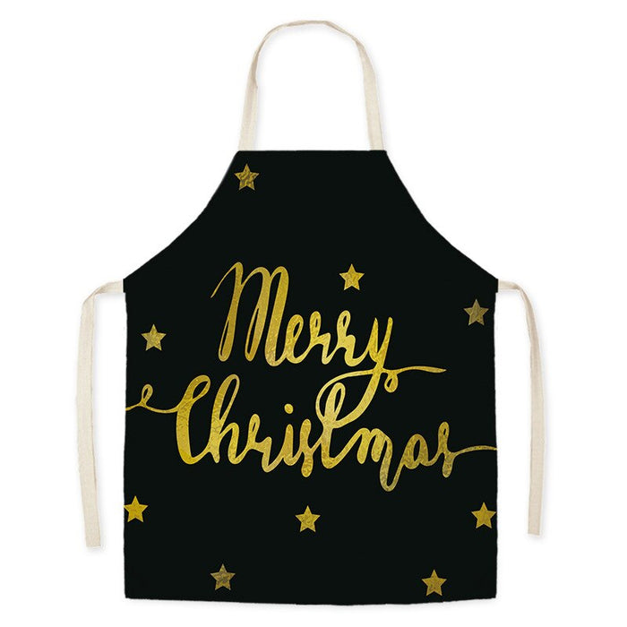 Christmas Cartoon Style Print Kitchen Apron