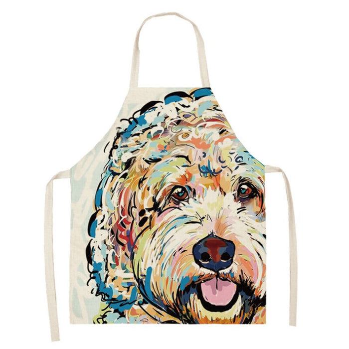 Dog Series Printed Home Kitchen Apron