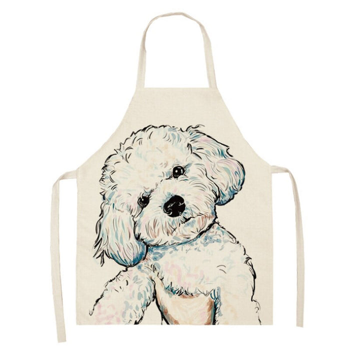 Dog Series Printed Home Kitchen Apron