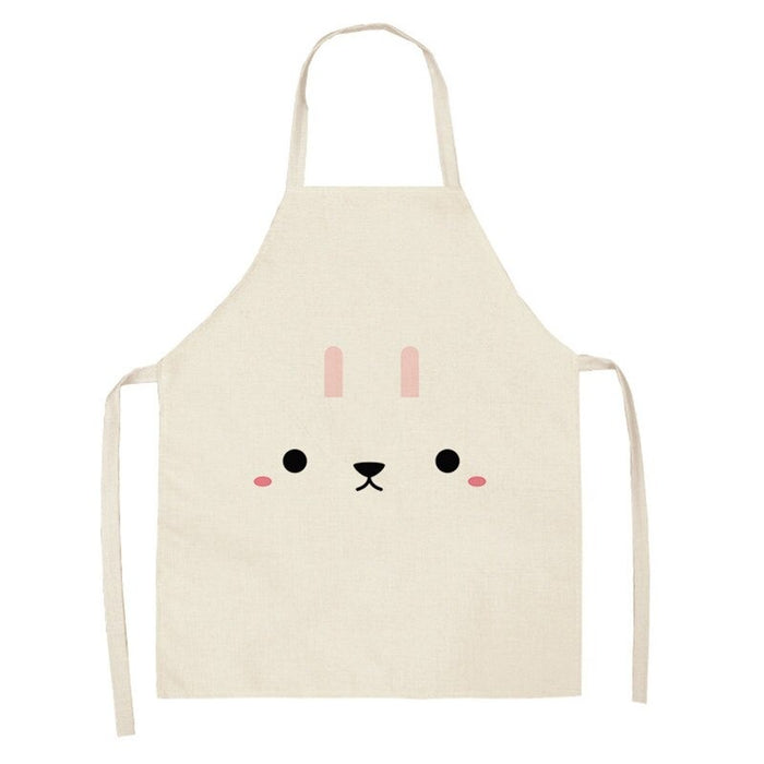 Printed Animals Faces Sleeves Aprons