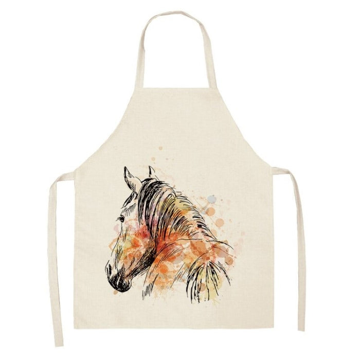 Horses Printed Apron