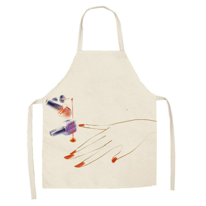 Sleeveless Color Printed Apron