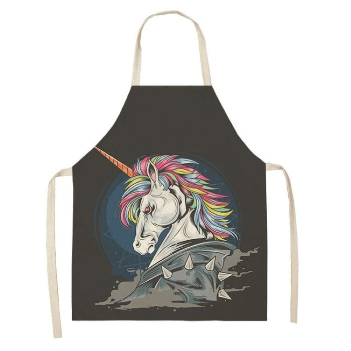 Rainbow Unicorn Pattern Apron